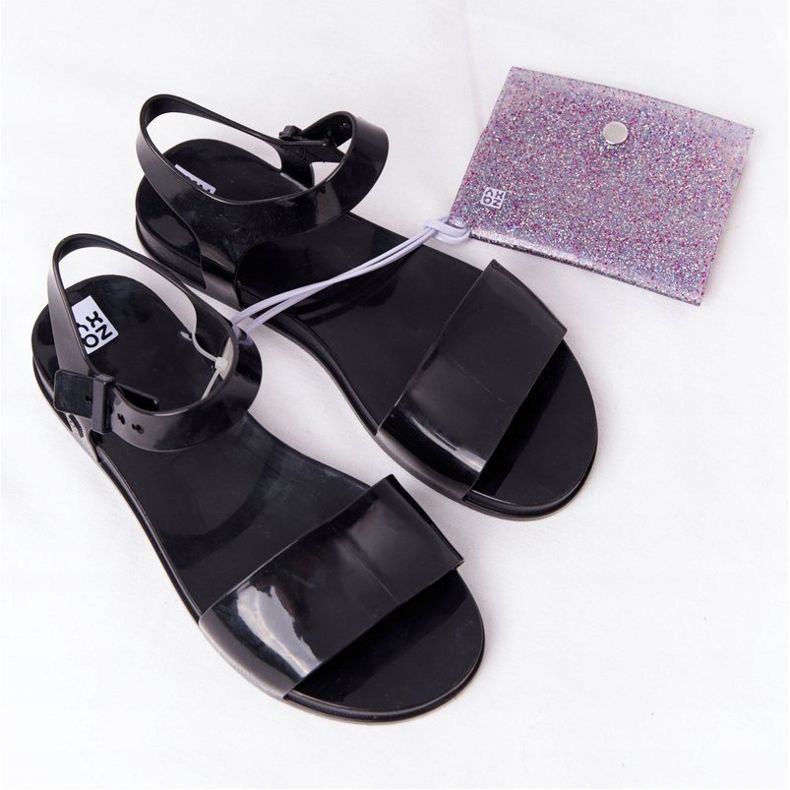 Sandálias de borracha ecológicas perfumadas ZAXY HH285127 pretas preto 2