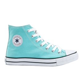 Tênis Chasity de tornozelo azul 1 Tênis Chasity de tornozelo azul 1