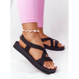 Sandálias de borracha ecológicas perfumadas ZAXY HH285168 pretas preto 1