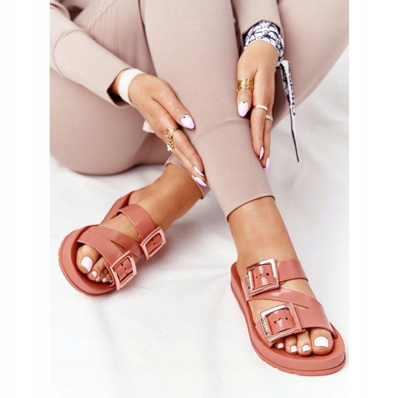 Chinelos perfumados de borracha ecológica ZAXY HH285106 Ceglaste marrom 1