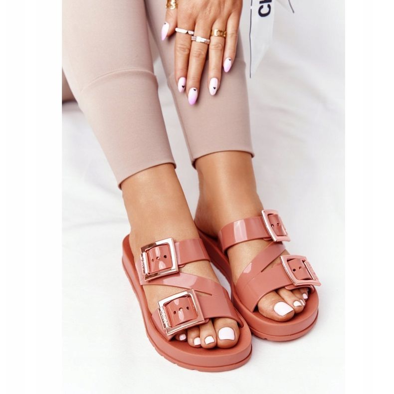 Chinelos perfumados de borracha ecológica ZAXY HH285106 Ceglaste marrom 2