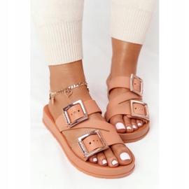 Chinelos de borracha perfumada ecologicamente corretos ZAXY HH285105 camelo bege castanho 1