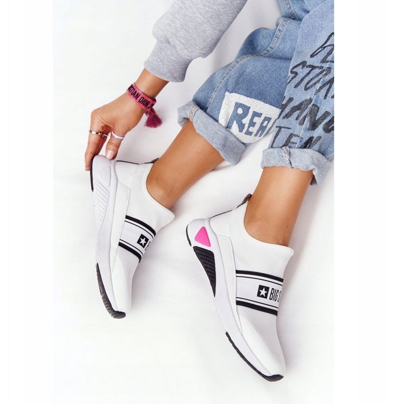 Tênis esportivos Slip-On Memory Foam Big Star HH274538 Branco 1