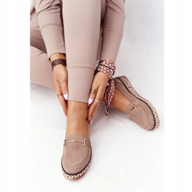 Mocassins na plataforma Laura Messi 2284 Beige bege 1