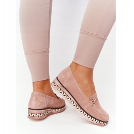 Mocassins na plataforma Laura Messi 2284 rosa 1