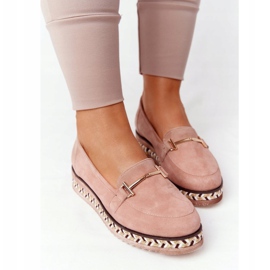 Mocassins na plataforma Laura Messi 2284 rosa 2