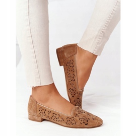 Mocassins Abertos Sergio Leone BL627 Vermelho castanho 2