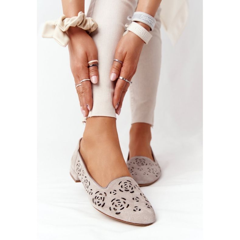 Mocassins Abertos Sergio Leone BL627 Cappuccino bege 2