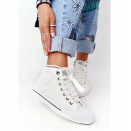 Tênis alto feminino Big Star HH274149 branco 2