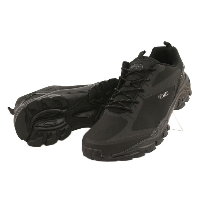 Sapatos esportivos softshell impermeáveis ​​ADI para homens American Club HL16 preto 4