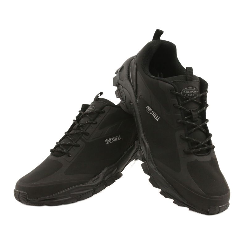 Sapatos esportivos softshell impermeáveis ​​ADI para homens American Club HL16 preto 5