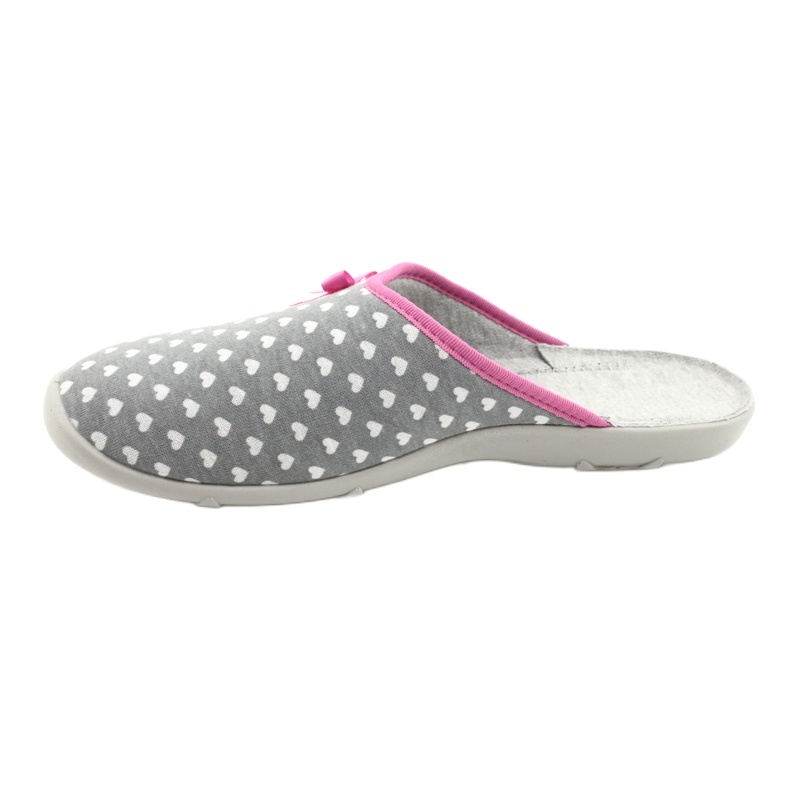 Sapatos femininos Befado pu 235D174 branco rosa cinza 2