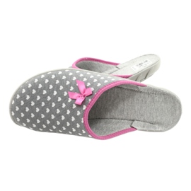 Sapatos femininos Befado pu 235D174 branco rosa cinza 5