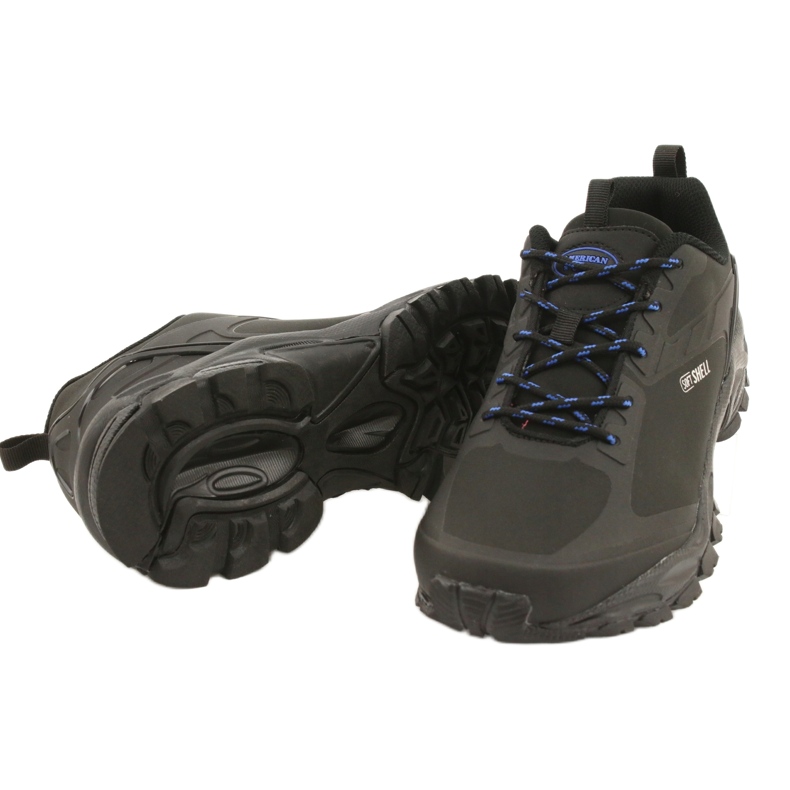 American Club Sapatos esportivos femininos Softshell impermeável HL18 preto 2