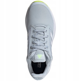 Tênis de corrida feminino cinza Adidas Galaxy 5 FY6745 1