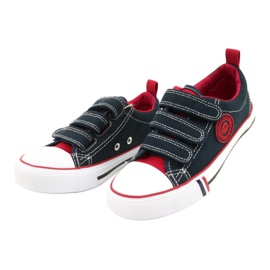 Tênis infantil com velcro American Club LH61 Azul marinho 1