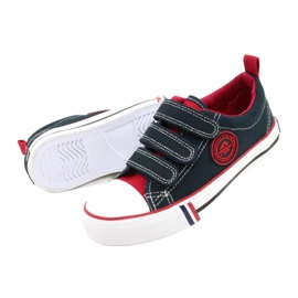 Tênis infantil com velcro American Club LH61 Azul marinho 2
