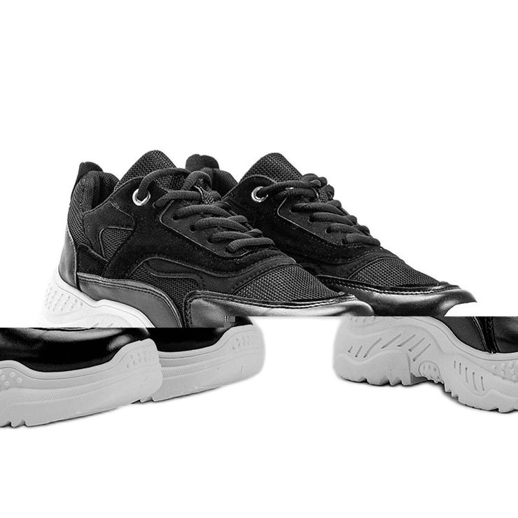 Tênis preto com sola Kail grossa 1