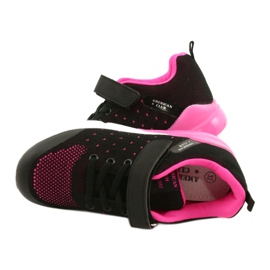 American Club Calçado desportivo feminino com velcro RL11 preto / rosa 4