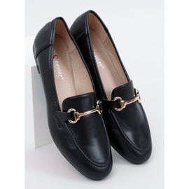 Mocassins pretos femininos negros T392 preto 1