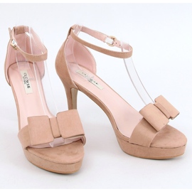 Sandálias na plataforma 9R32 bege 1