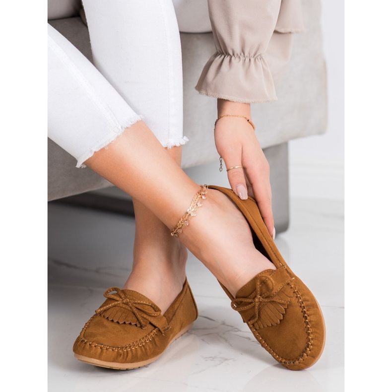 Diamantique Mocassins castanhos clássicos marrom 1