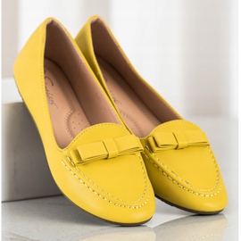 SHELOVET Lordes amarelos com couro ecológico 2