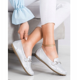 Queentina Mocassins Elegantes Com Zircônia Cúbica prata 1