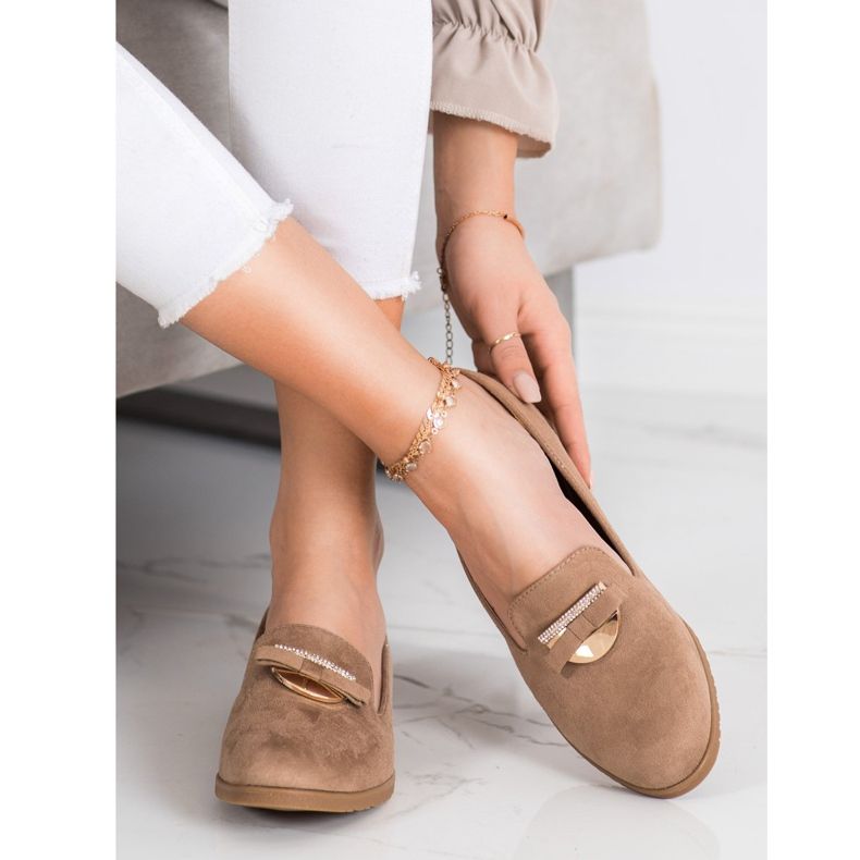 SHELOVET Senhores elegantes com zircônia cúbica bege 1 SHELOVET Senhores elegantes com zircônia cúbica bege 1