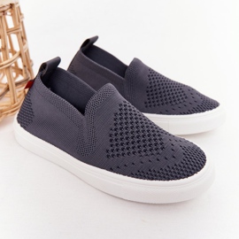 Tênis deslizante infantil Big Star HH374104 cinza deslizante 2