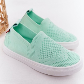 Tênis infantis deslizantes Big Star HH374101 Mint Slip-On verde 2