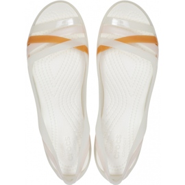 Sandálias Crocs Isabella Huarche 2 Flat W branco 204912 12U 2