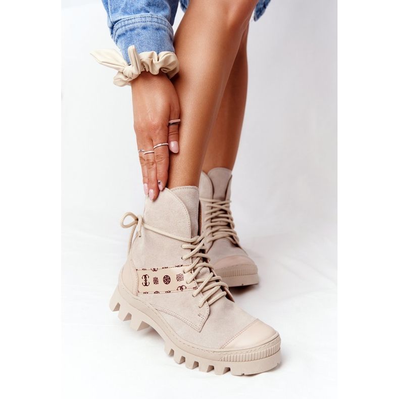 Botas de camurça Workery Lewski Shoes 2942-0 Light Beż bege 2