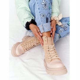 Lewski Shoes Botas de camurça de trabalho Sapatos Lewski 3007-0 Areia bege multicolorido 2