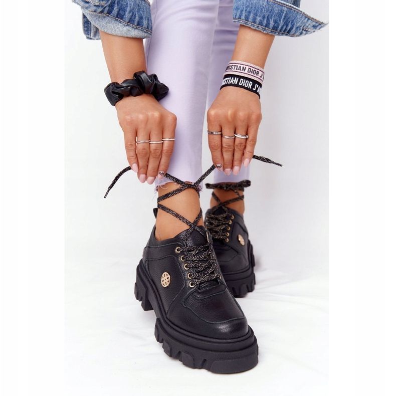 Lewski Shoes Sapatos Oxfords Lewski em couro 3011-0 preto 1