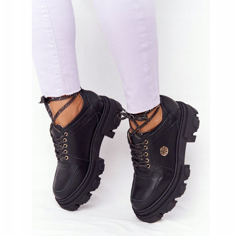 Lewski Shoes Sapatos Oxfords Lewski em couro 3011-0 preto 2