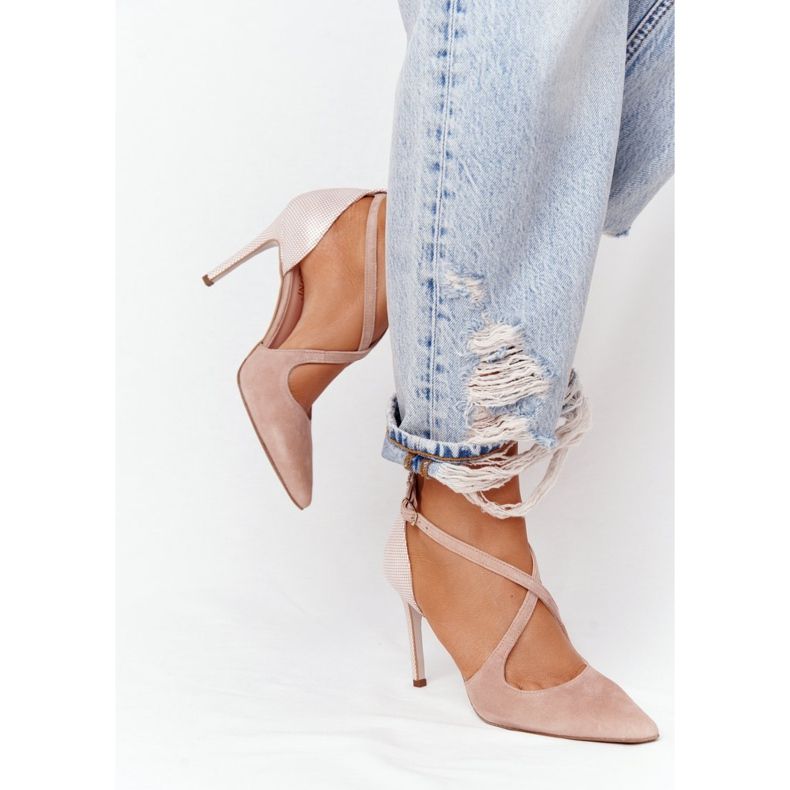 PV3 Elegantes estiletes de camurça Visconi 7400 rosa 2 PV3 Elegantes estiletes de camurça Visconi 7400 rosa 2