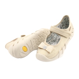 Flippers infantis de Befado com um arco 109p206 ouro dourado 4