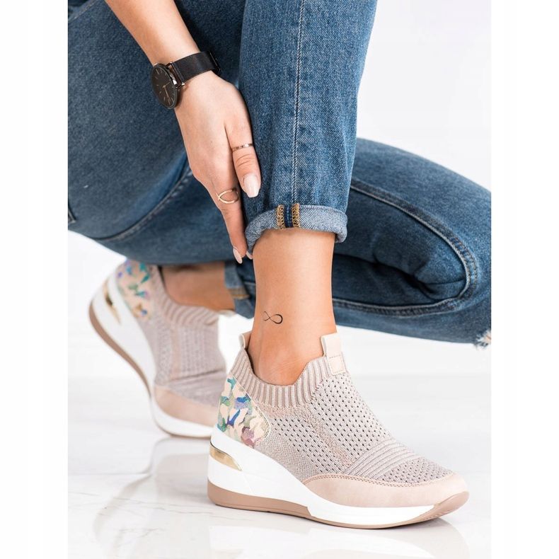 ARTIKER Tênis Moro Print Slip-On rosa multicolorido 2