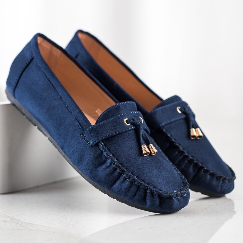 SHELOVET Mocassins casuais azul marinho 2