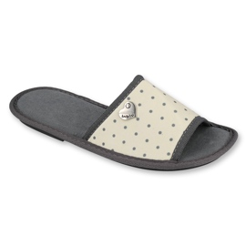 Sapatos femininos Inblu 155D104 bege cinza 1