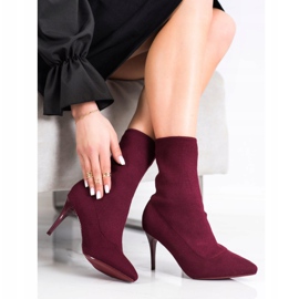 Sabatina Botas de salto alto vermelho 1