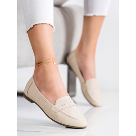 Nio Nio Mocassins bege com couro ecológico 1 Nio Nio Mocassins bege com couro ecológico 1