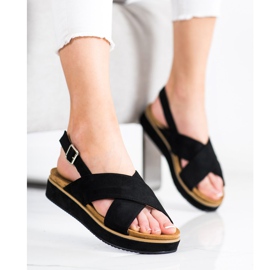 Goodin Sandálias Pretas na Plataforma preto 2