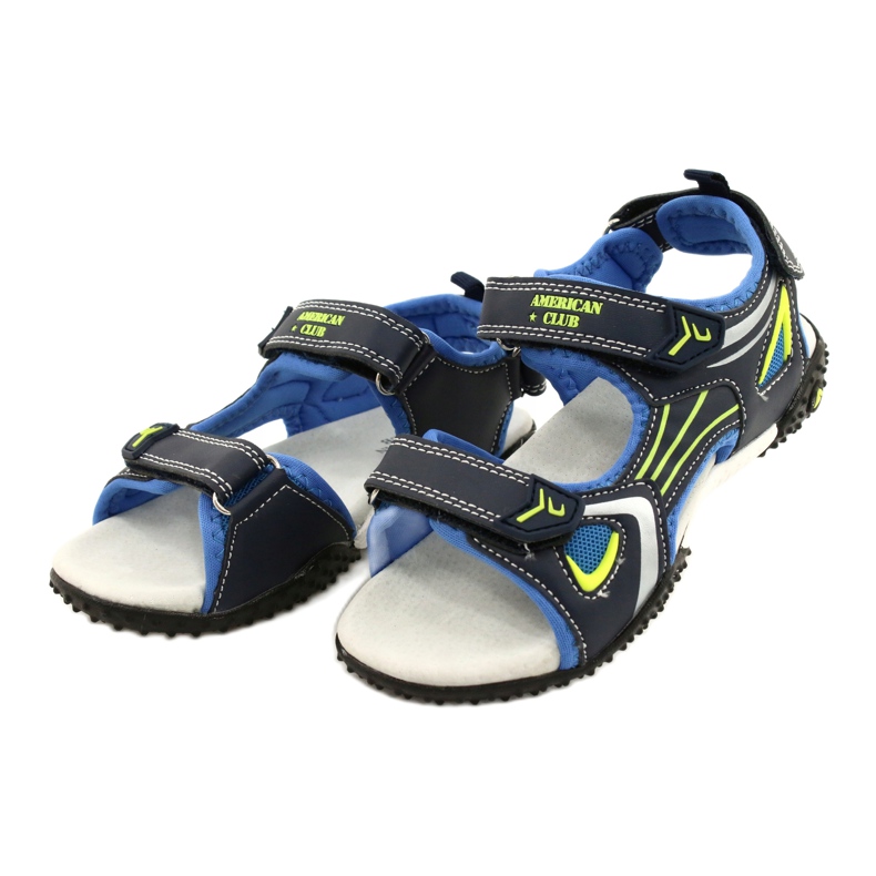 American Club Capa de couro americano RL23 azul marinho azul verde 1