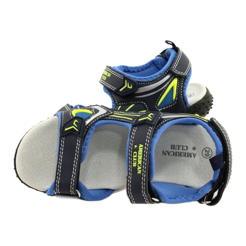 American Club Capa de couro americano RL23 azul marinho azul verde 3