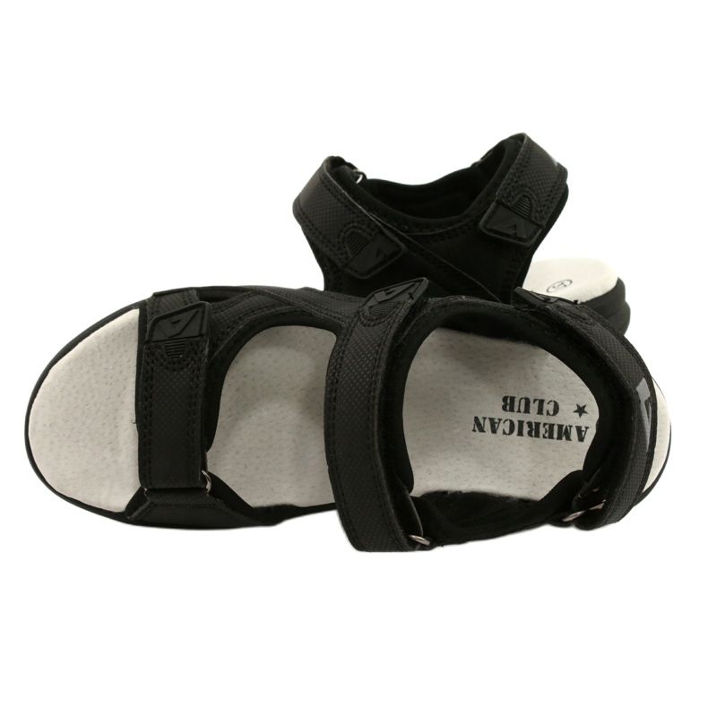American Club Sandálias esportivas em couro HL09 / 21 preto 3