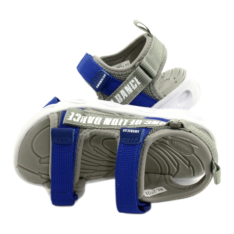 American Club Sandals Boys with Velcro espuma de espuma RL27/21 cinza 3