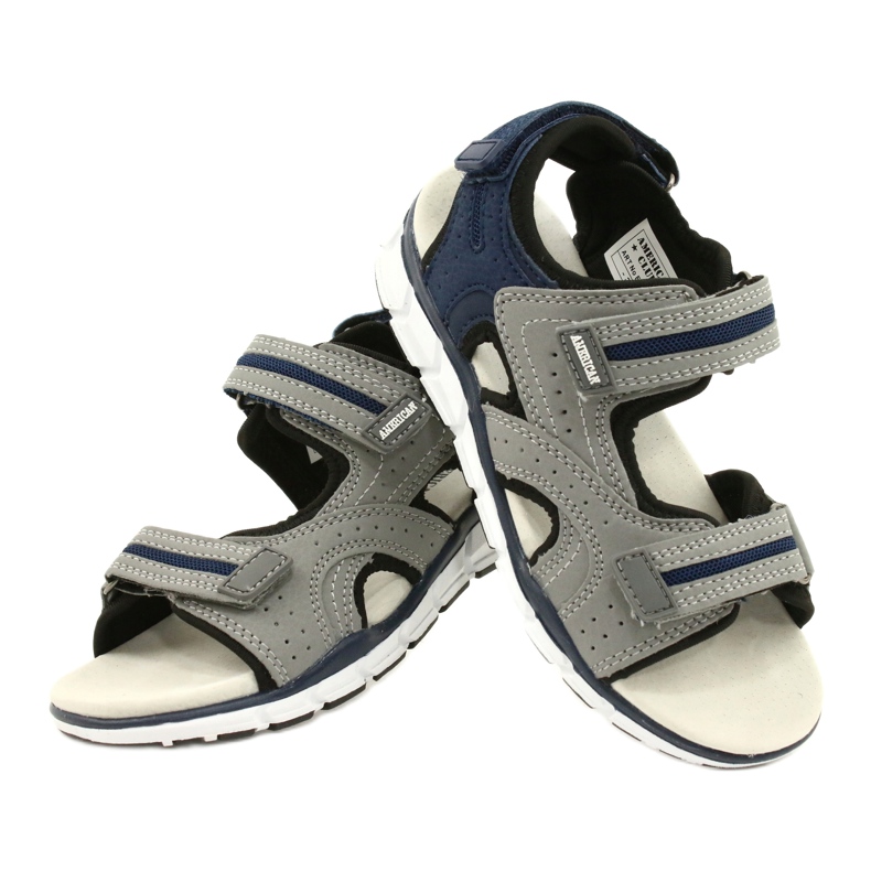 American Club Esportes Sports Boys Leather Insert Es33/21 Gray cinza 4