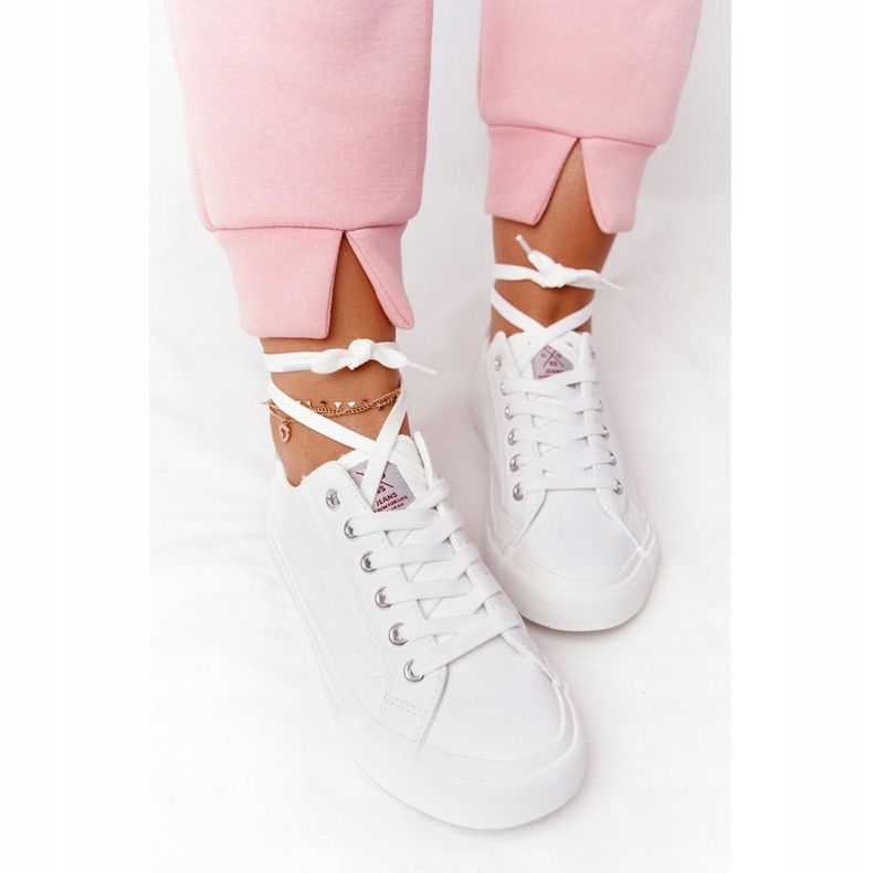 Tênis de couro ecológico feminino Cross Jeans HH2R4001C branco 1